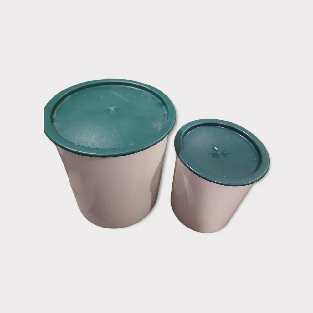 Lot of 2 tupperware canisters